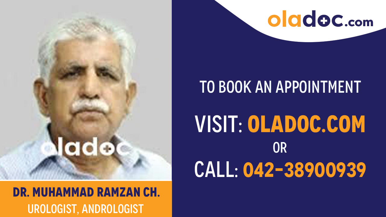 Book appointment with Dr. Muhammad Ramzan Ch.-best  Urologist Lahore